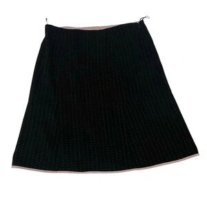 Signature by Sangria Women's Dress Skirt Full Lining Zip-Up Black Size 12